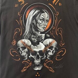 Sullen Art Collective Black and Orange T-Shirt